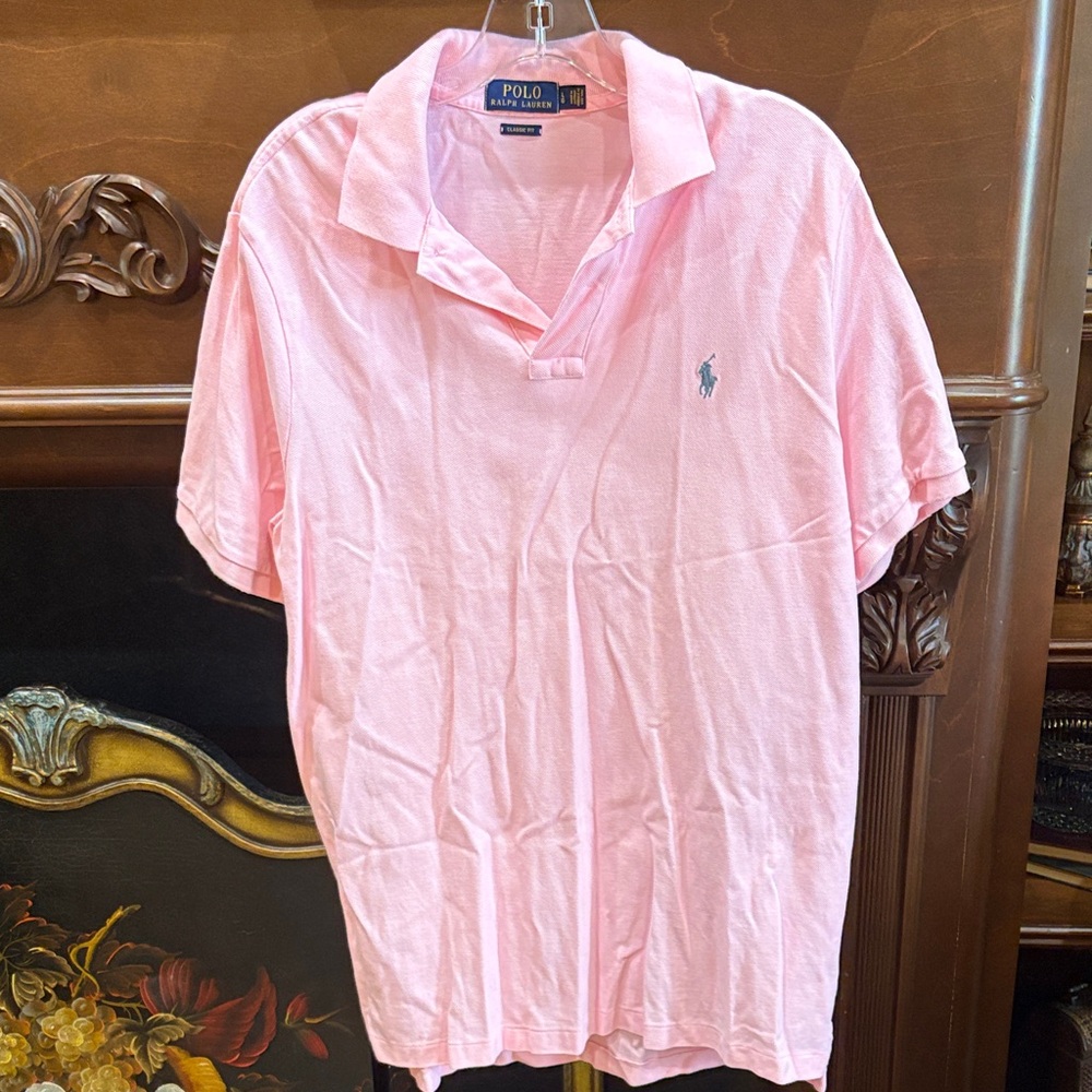 Polo by Ralph Lauren Men's Soft Pink Polo Shirt